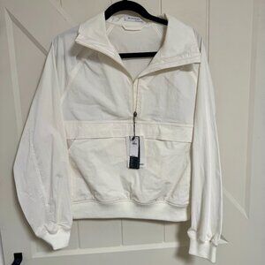 NEW Banana Republic White Bomber Jacket